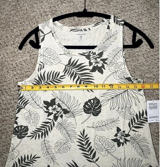Amazon Essentials - Beige & Green Leaf Pattern Dress - XS - Picture 6 of 12